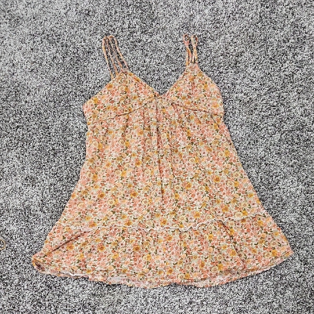 Wild Fable Floral Cotton Sundress With Adjustable Straps Size XL